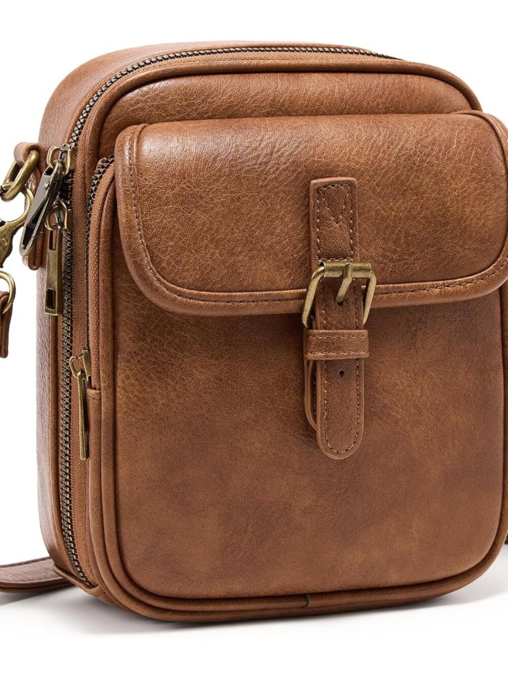 Small Crossbody Bag for Women with Card Slots Vegan Leather Messenger Bag Men Wa